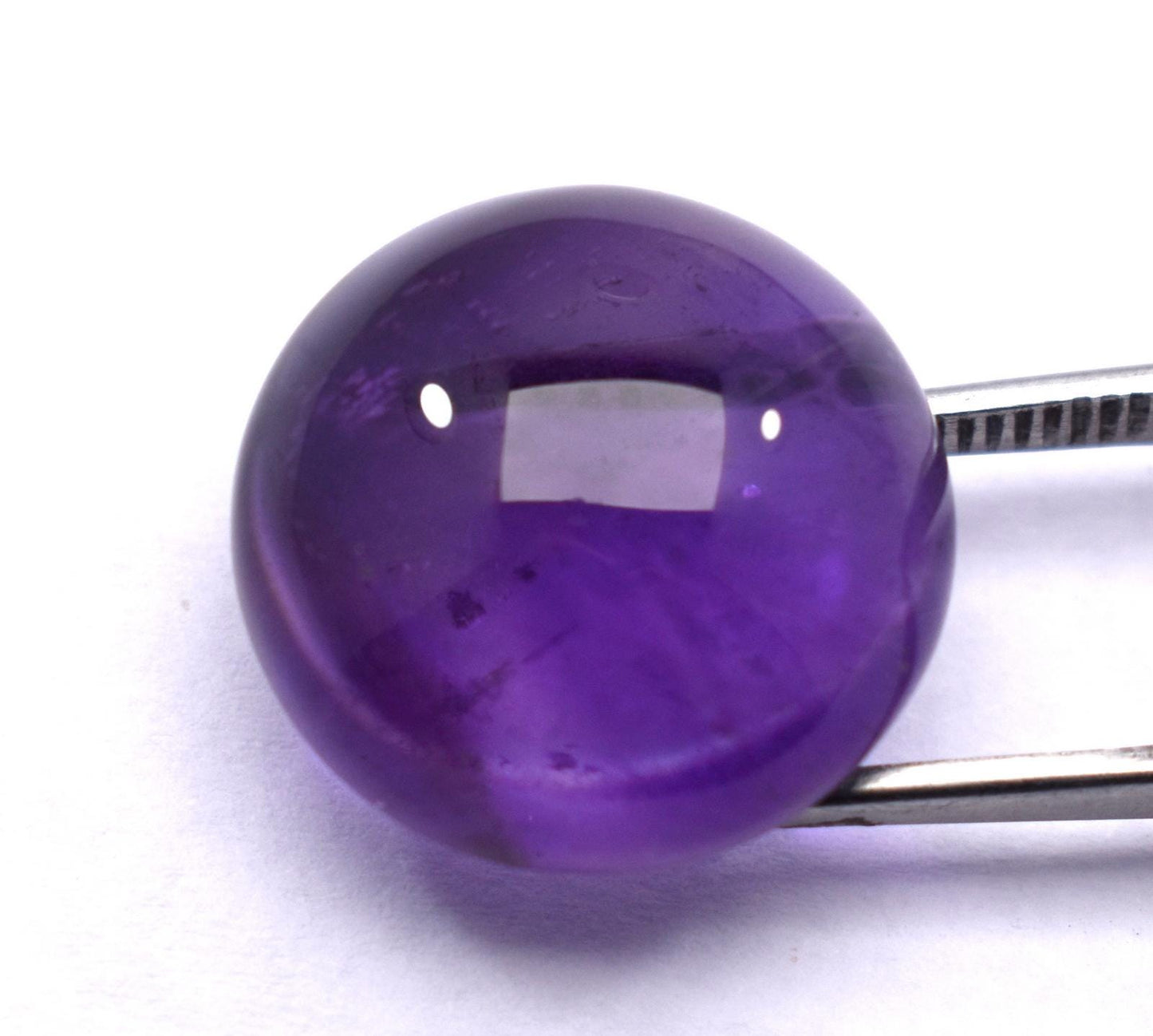 Rare & Natural Purple Amethyst, Round Cabochon Loose Gemstone, 23.40 Carat, Size-19x19x9.5mm, Gift For Her,