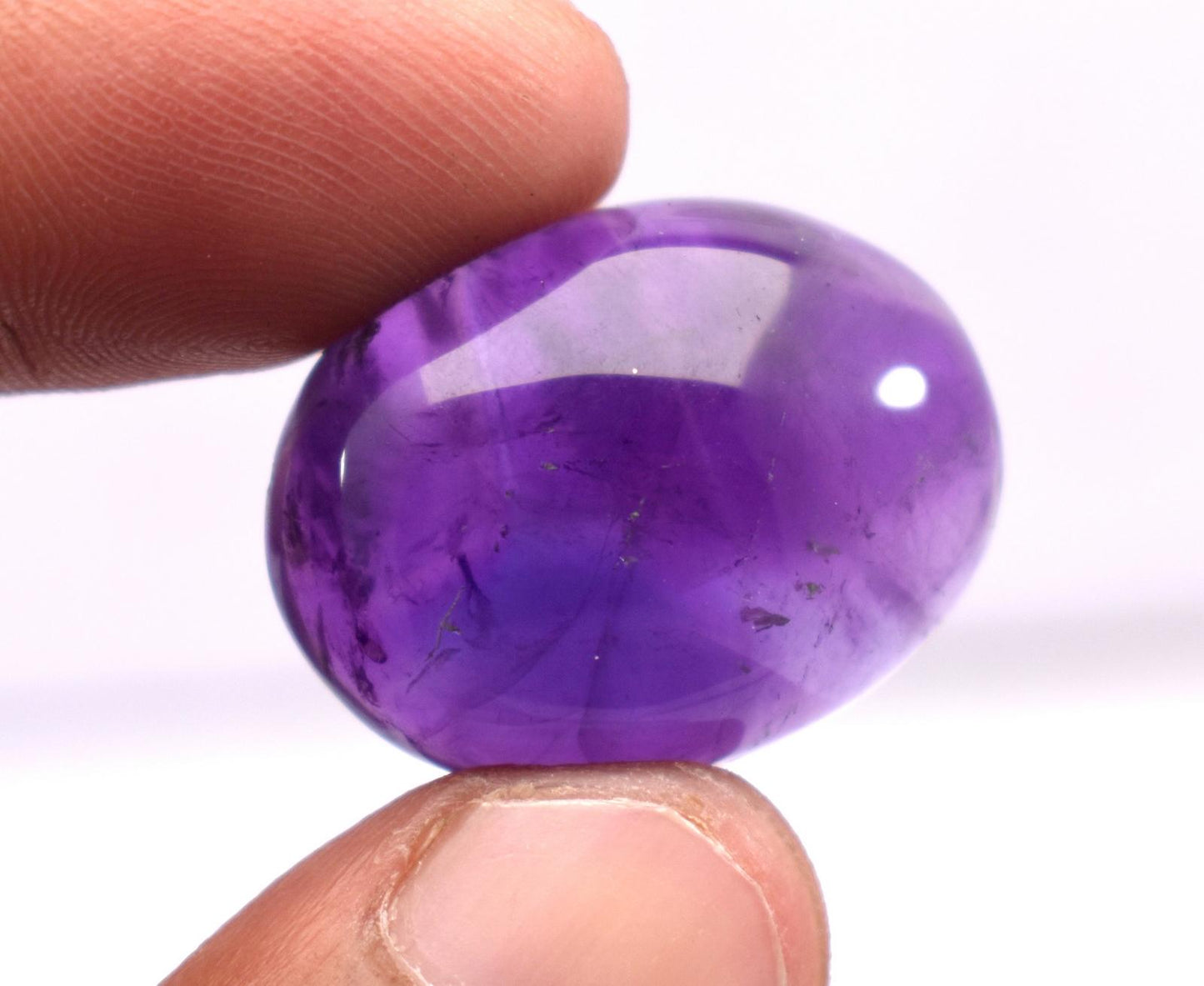 Rare & Natural Purple Amethyst, Oval Cabochon Loose Gemstone, 31.85 Carat, Size-18.5x24.5x9mm, Gift For Her,