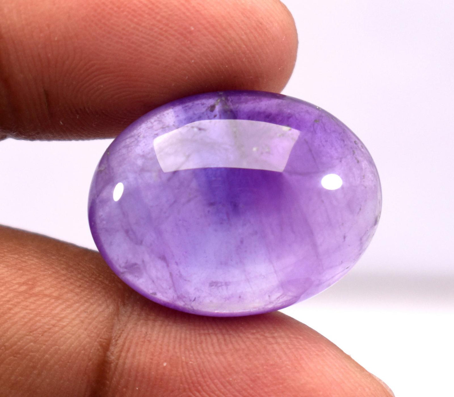 Rare & Natural Purple Amethyst, Oval Cabochon Loose Gemstone, 27.10 Carat, Size-18.5x24x9mm, Gift For Her,