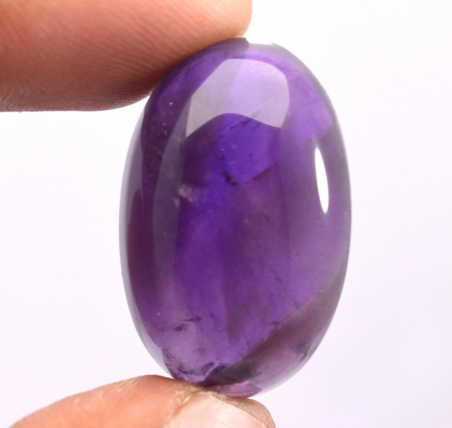 Rare & Natural Purple Amethyst, Oval Cabochon Loose Gemstone, 40.10 Carat, Size-18x27x10mm, Gift For Her,