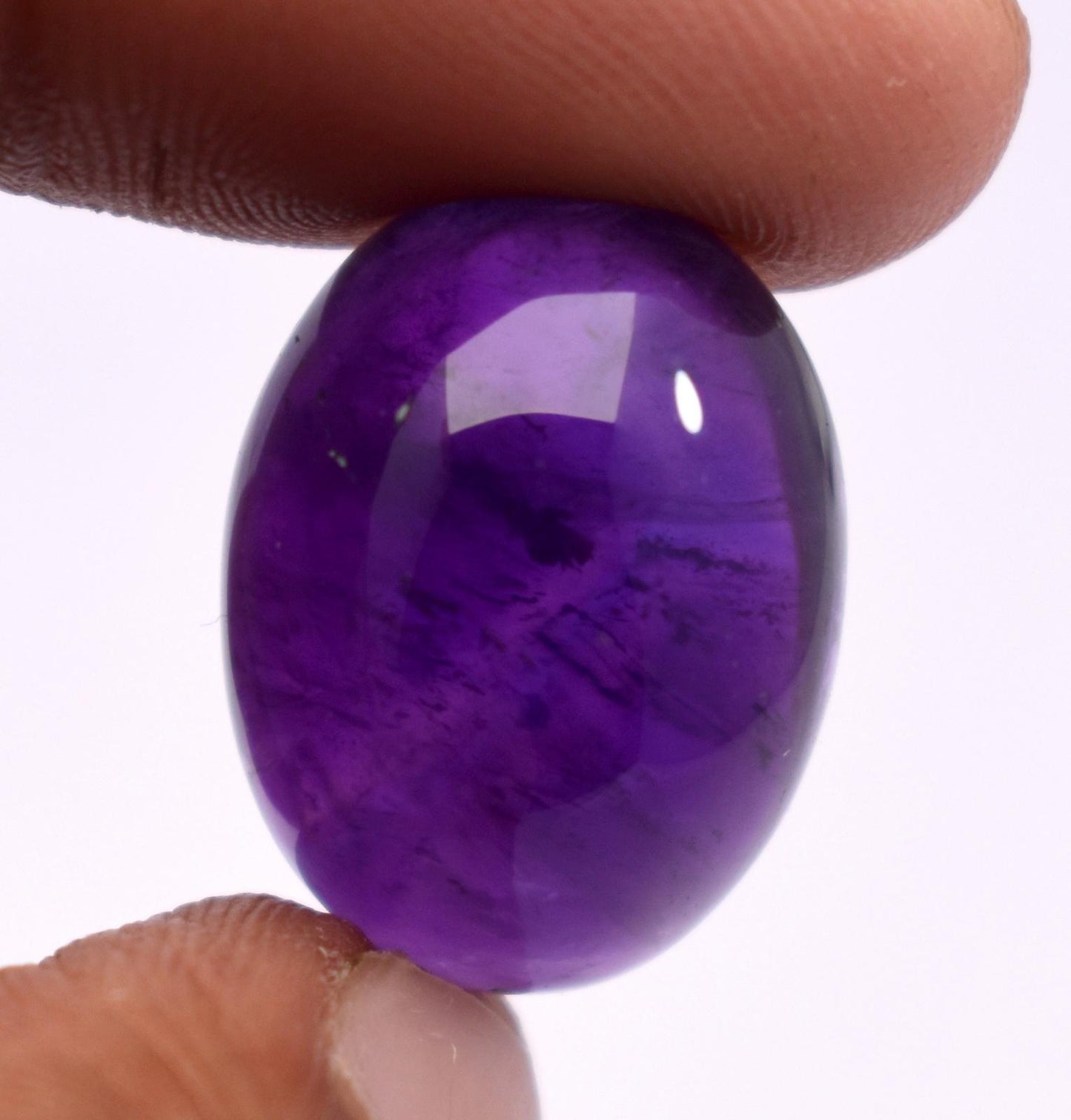 Rare & Natural Purple Amethyst, Oval Cabochon Loose Gemstone, 22.30 Carat, Size-15x20x10.5mm, Gift For Her,