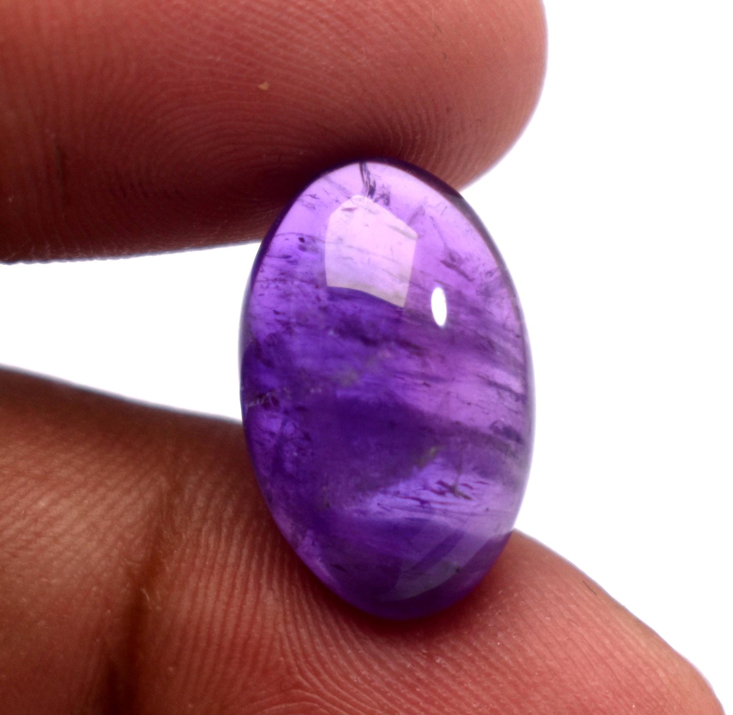 Rare & Natural Purple Amethyst, Oval Cabochon Loose Gemstone, 10.10 Carat, Size-11.5x18x7mm , Gift For Her,Pc-1