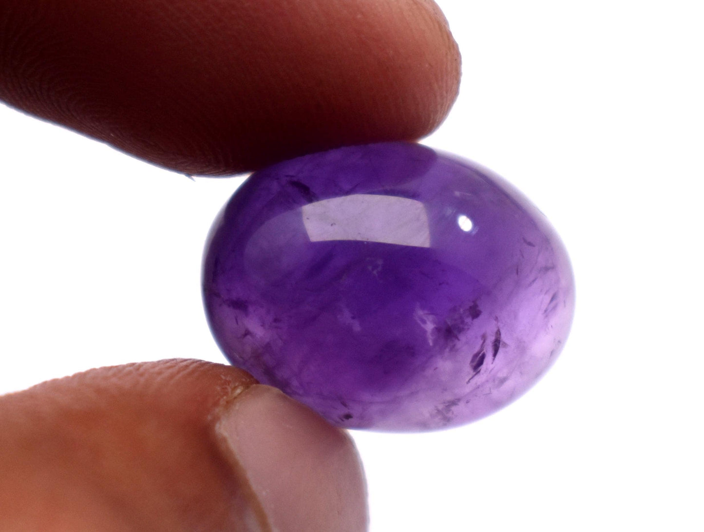 Rare & Natural Purple Amethyst, Oval Cabochon Loose Gemstone, 14.30 Carat, Size-13x17x9mm , Gift For Her,Pc-1