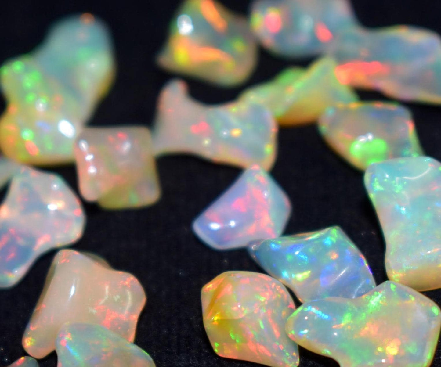 Opal, Natural Ethiopian Opal, Multi Fire Opal Polish Raw Gemstone, 1000 Carat, Mix Size And Mix Shape, For Jewelry Making, Gift For Her,