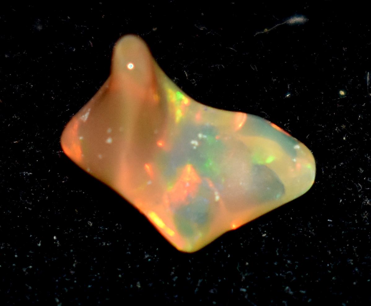 Opal, Natural Ethiopian Opal, Multi Fire Opal Polish Raw Gemstone, 1.45 Carat, Size-7.5x11x7.5mm, Gift For Her, PC-1