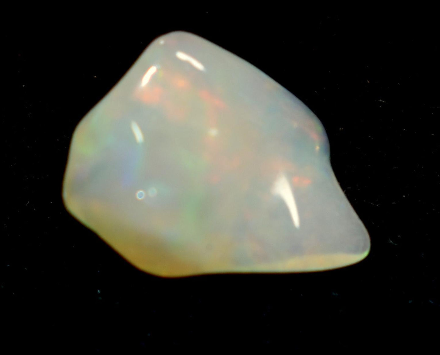 Opal, Natural Ethiopian Opal, Multi Fire Opal Polish Raw Gemstone, 1.15 Carat, Size-7.5x10x5mm, Gift For Her, PC-1