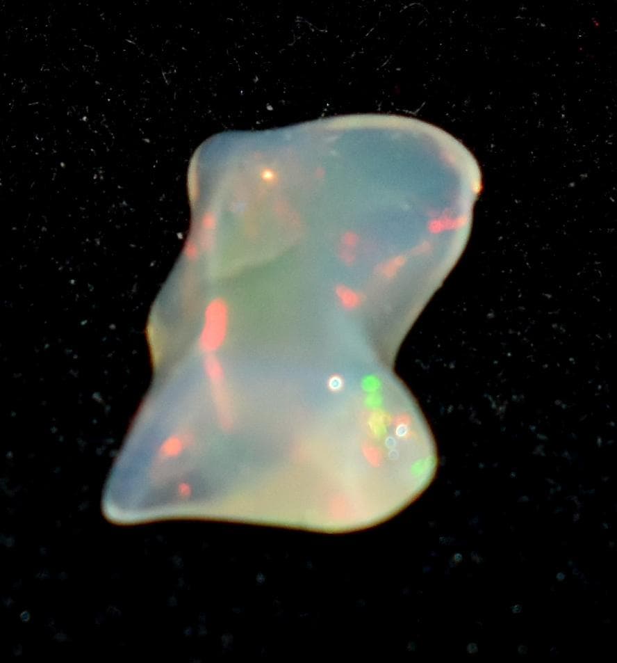 Opal, Natural Ethiopian Opal, Multi Fire Opal Polish Raw Gemstone, 1.40 Carat, Size-7.5x12x4.5mm, Gift For Her, PC-1