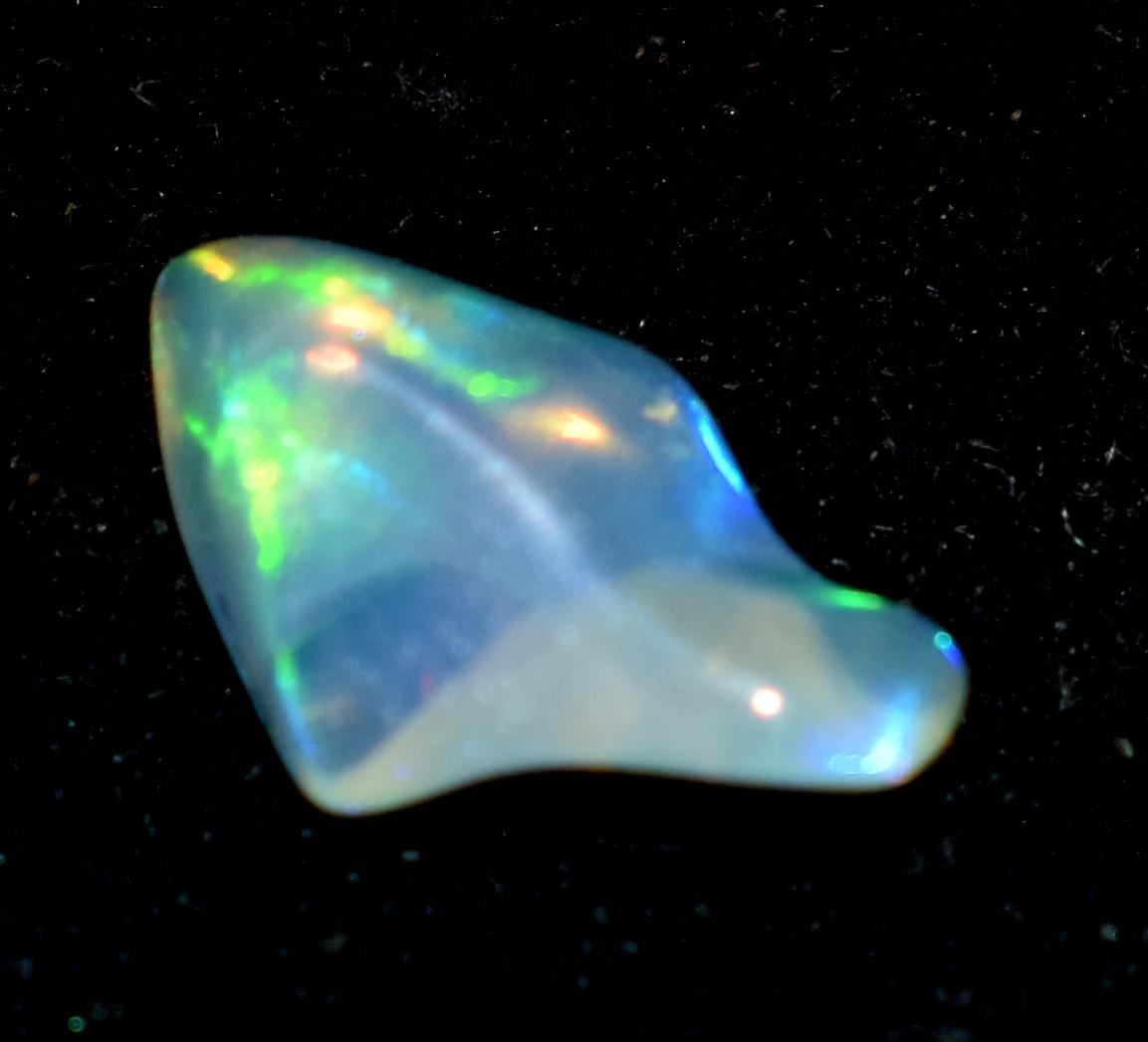 Opal, Natural Ethiopian Opal, Multi Fire Opal Polish Raw Gemstone, 1.05 Carat, Size-7x11x4mm, Gift For Her, PC-1