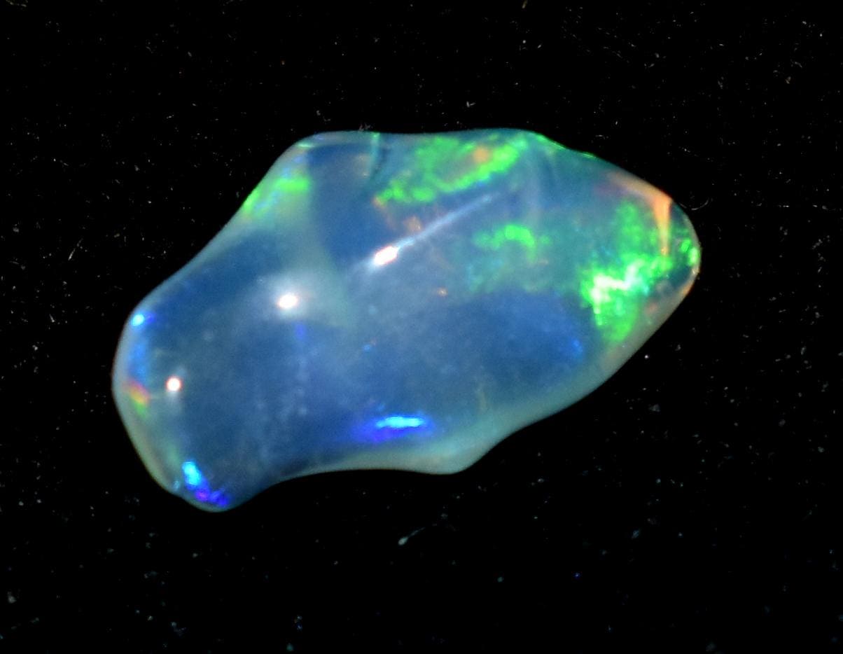 Opal, Natural Ethiopian Opal, Multi Fire Opal Polish Raw Gemstone, 1.05 Carat, Size-7x11x4mm, Gift For Her, PC-1