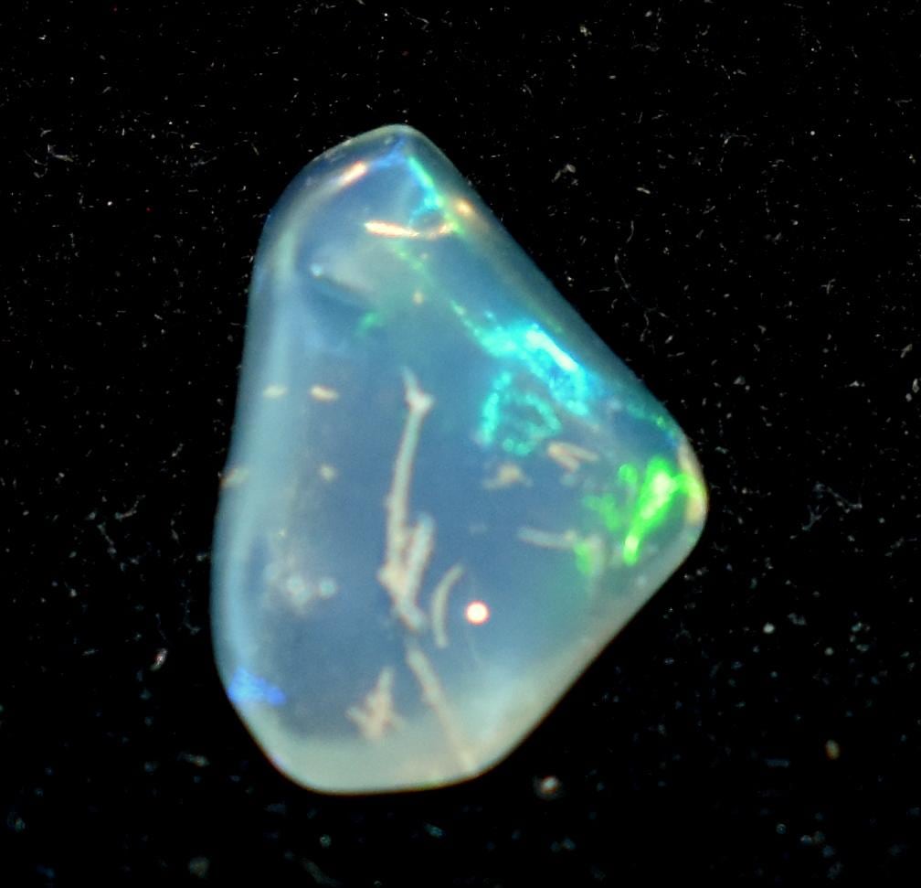 Opal, Natural Ethiopian Opal, Multi Fire Opal Polish Raw Gemstone, 1.35 Carat, Size-7.5x11.5x4mm, Gift For Her, PC-1