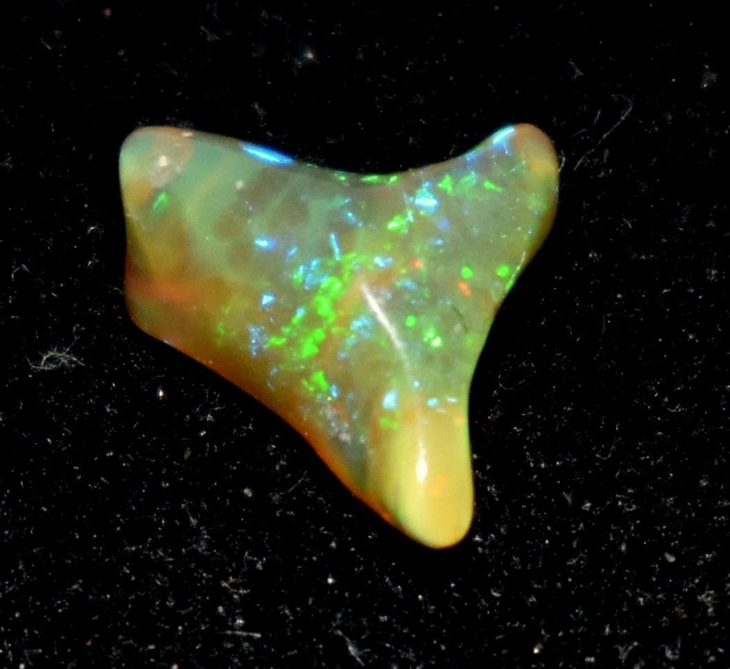 Opal, Natural Ethiopian Opal, Multi Fire Opal Polish Raw Gemstone, 0.90 Carat, Size-8x8.5x4.5mm, Gift For Her, PC-1