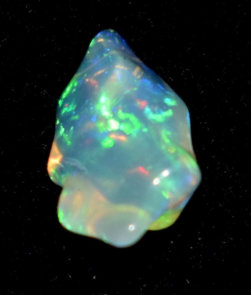 Opal, Natural Ethiopian Opal, Multi Fire Opal Polish Raw Gemstone, 1.55 Carat, Size-7.5x13x5.5mm, Gift For Her, PC-1