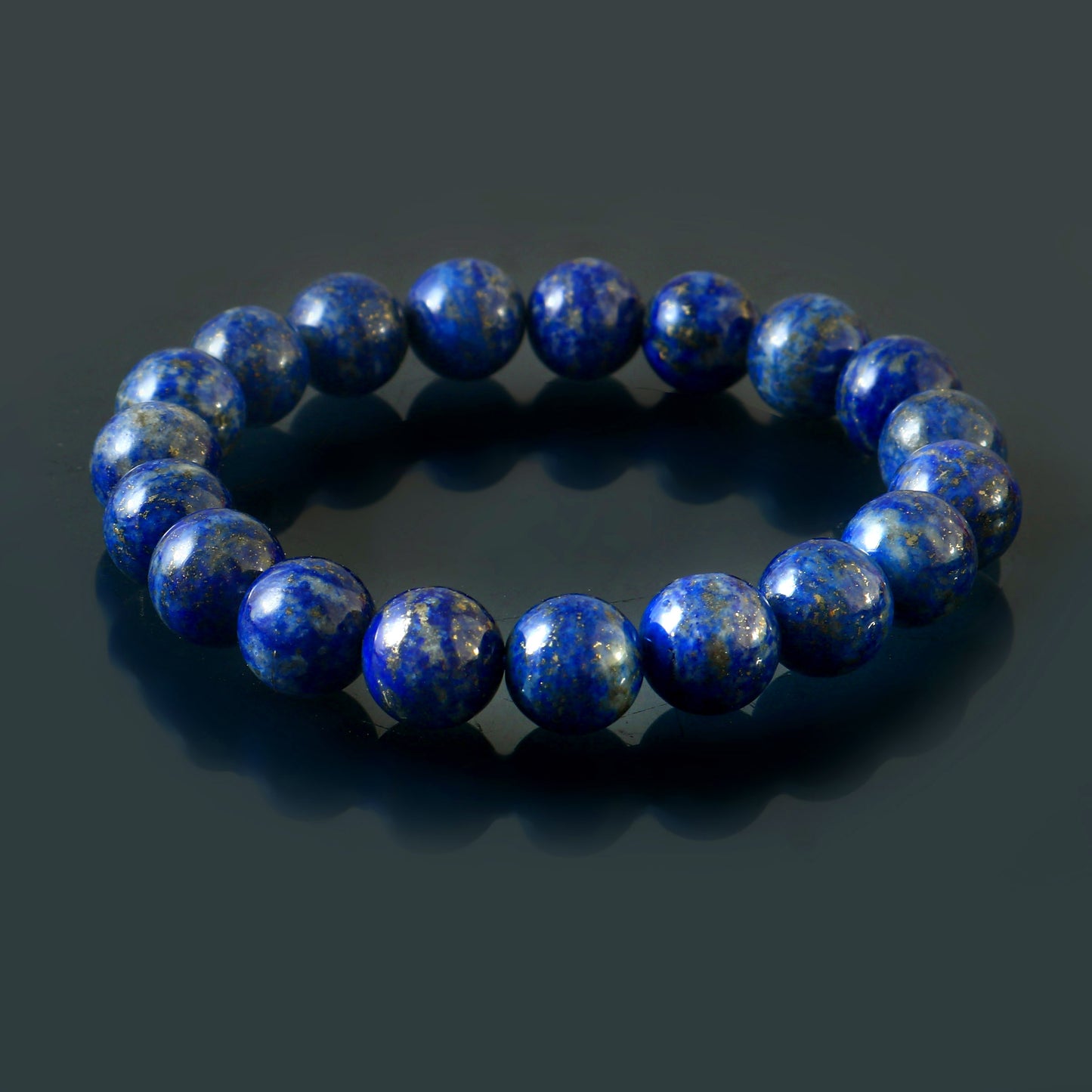 Genuine Lapis Lazuli Bracelets For Women Men, Natural Stone Beads Bracelet 8mm