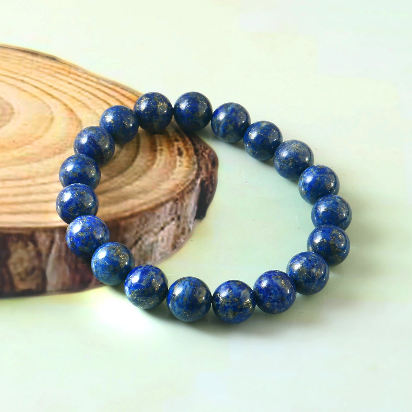 Genuine Lapis Lazuli Bracelets For Women Men, Natural Stone Beads Bracelet 8mm