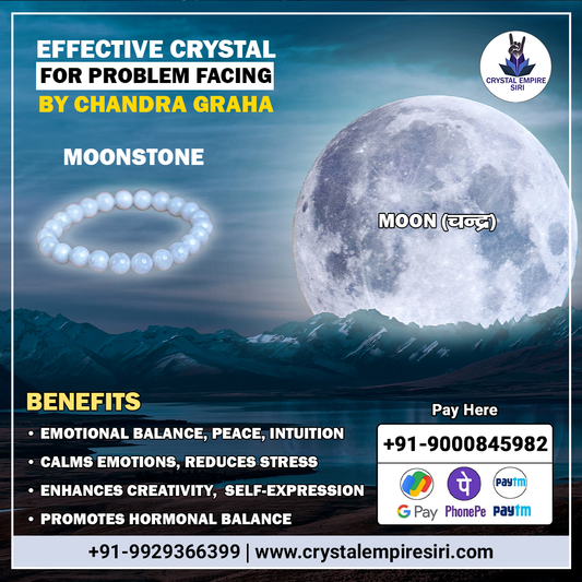 Chandra Graha Remedy Crystal (Moonstone Bracelet) |Moon Planet Remedies (Copy)