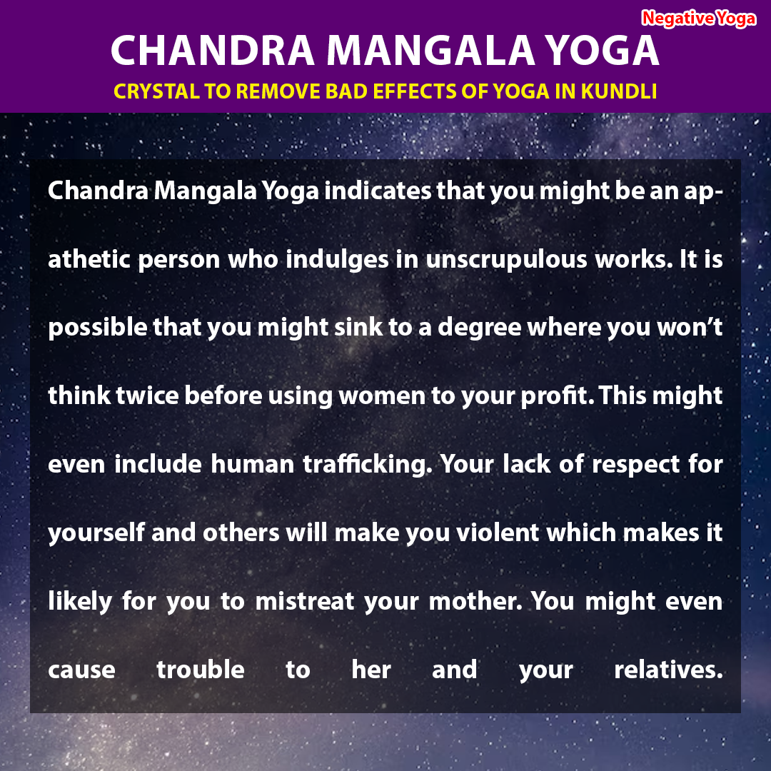 Chandra Mangala Yoga in Kundli | Crystal