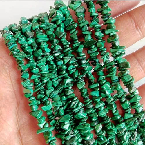 Malachite Uncut Mala