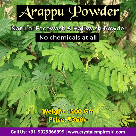 Arappu Powder – Natural Facewash & Hairwash Powder (500g)