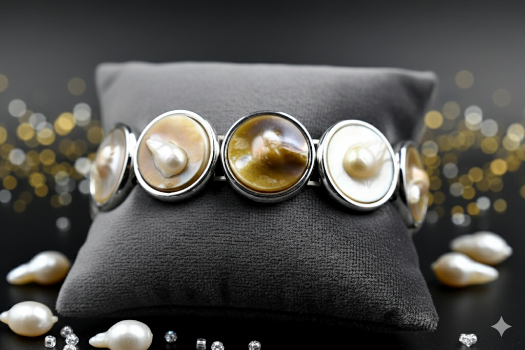 Buy Natural Pearl Adjustable Bracelet | Elegant Pearl Jewelry