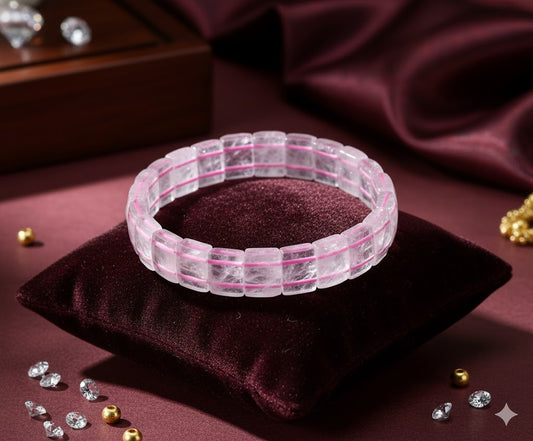 Rose Quartz Adjustable Bracelet | Balance & Love Energy Healing Accessory