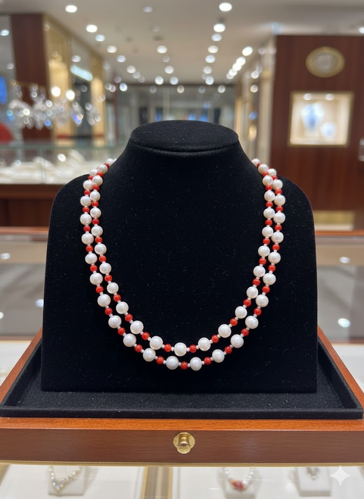 Pearl Beads Necklace | Natural Elegance Jewelry Online