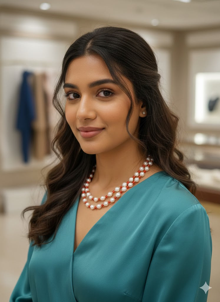 Pearl Beads Necklace | Natural Elegance Jewelry Online