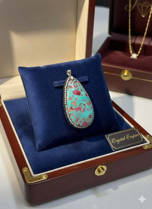 Copper Turquoise Pendant – Handmade Gemstone Jewelry Online