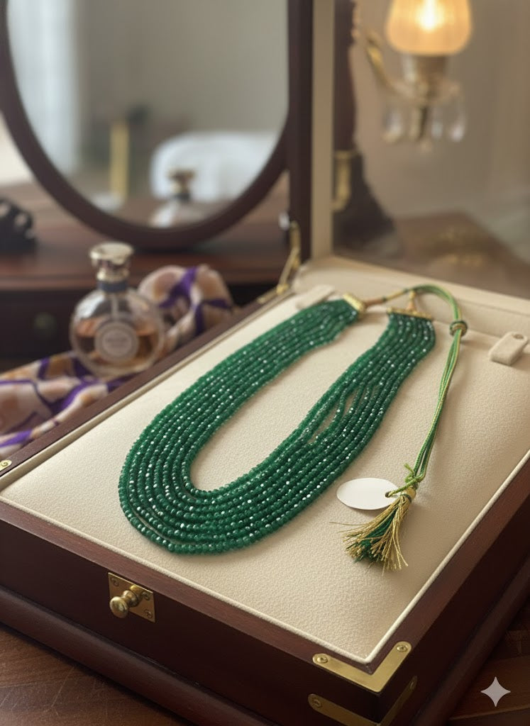 Stunning Beryl Plain Beads Necklace – Elegant Gemstone Jewelry for Every Occasion