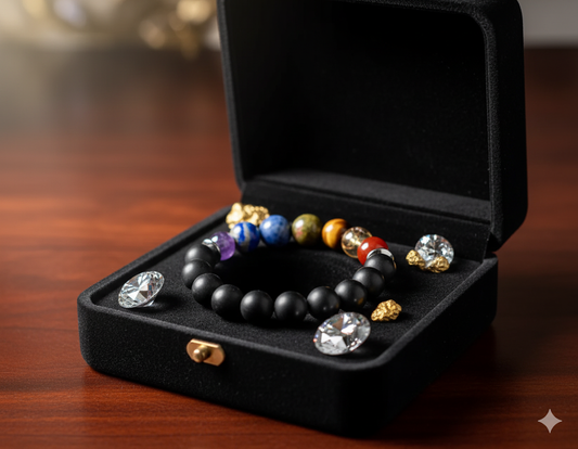 Chakra Zodiac Bracelet - Lava Rock , 7 Chakra Stones, Spiritual Jewelry, 8 MM Size