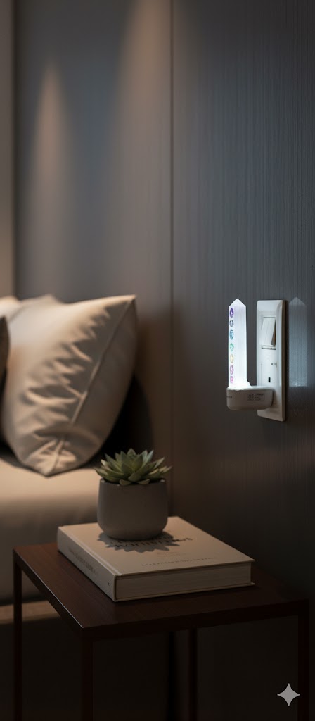 Selenite Chakra Lamp for Healing, Cleansing Energy & Home Decor