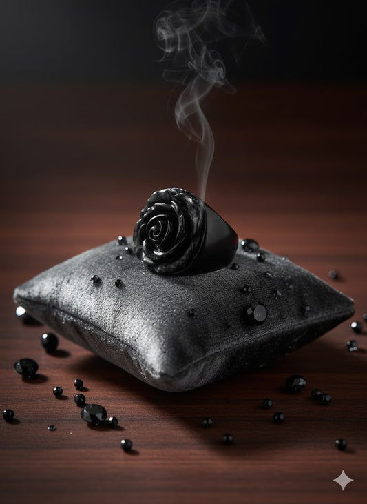 Carved Rose Fancy Ring Only 1 Available