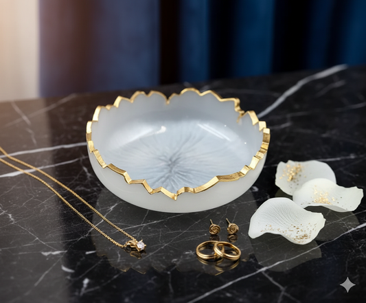 Handmade Selenite Bowl – Spiritual Healing & Positive Vibes Size Approx. 5 Inches