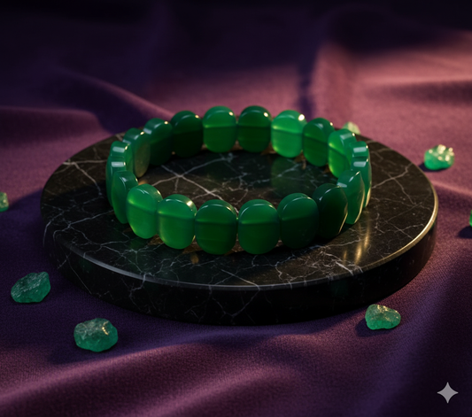 Green Onyx Adjustable Bracelet | Healing Energy & Elegant Design