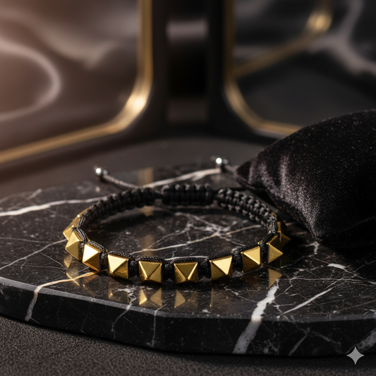 Golden Hematite Wire {Dori} Adjustable Bracelet