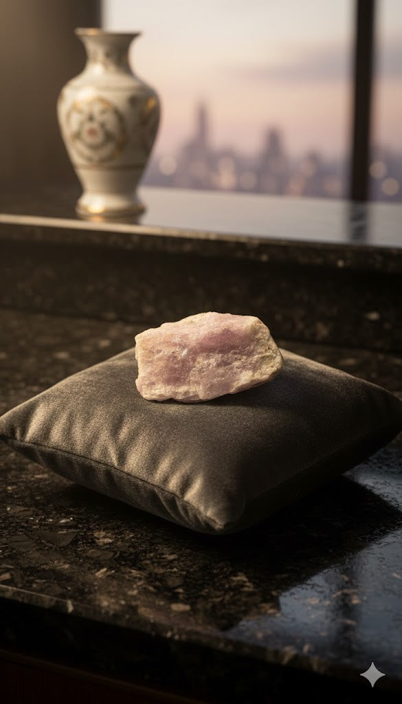 Original Pink Kunzite Raw – Soothing, Heart-Opening Crystal Stone 38.60 Gram