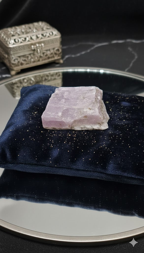 Pink Kunzite Raw Crystal for Heart Chakra Healing &amp; Stress Relief 45.30 Gram