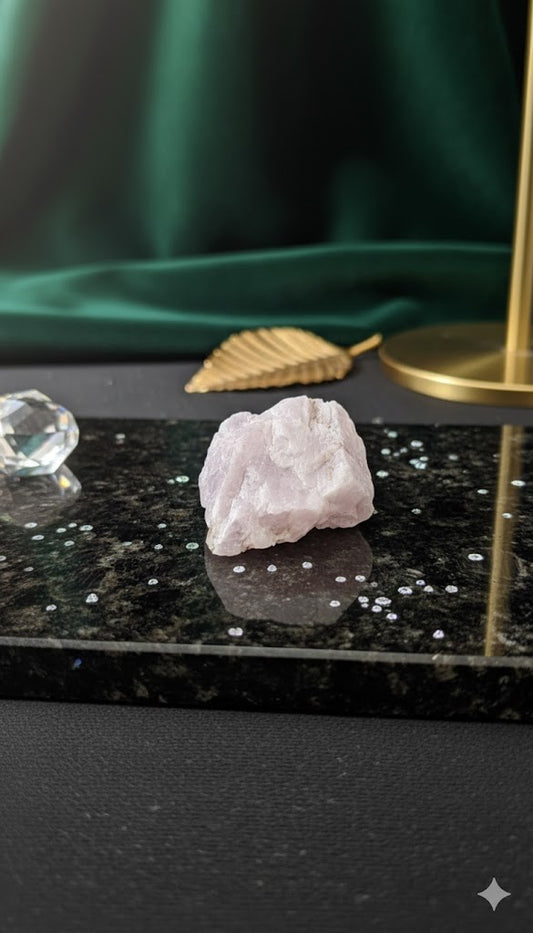 High-Quality Pink Kunzite Raw for Aura Cleansing &amp; Mood Upliftment 28.20 Gram