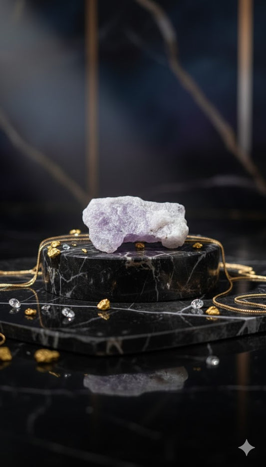 Pink Kunzite Raw – Crystal for Emotional Healing &amp; Calm Energy 31.60 Gram