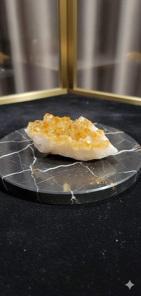 Natural Citrine Cluster – 230 Grams | Genuine Citrine Gemstone