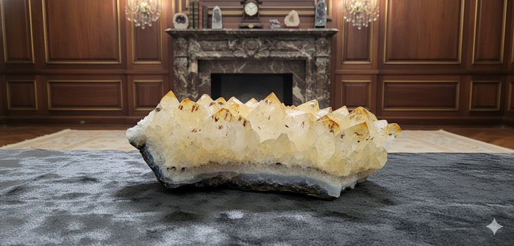 natural citrine cluster 203 grams citrine gemstone