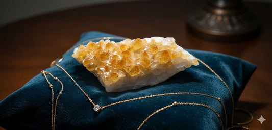 Natural Citrine Cluster – 249 Grams | Genuine Citrine Gemstone
