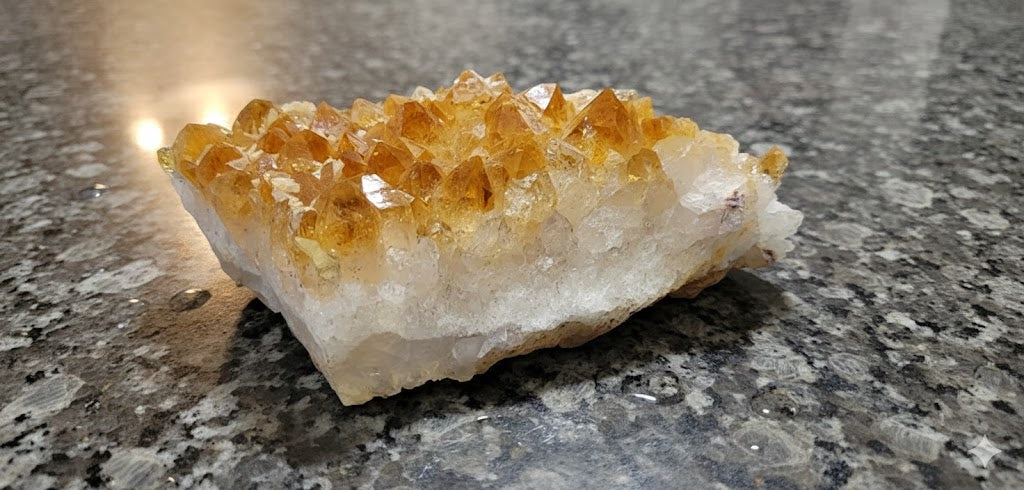 Natural Citrine Cluster – 249 Grams | Genuine Citrine Gemstone