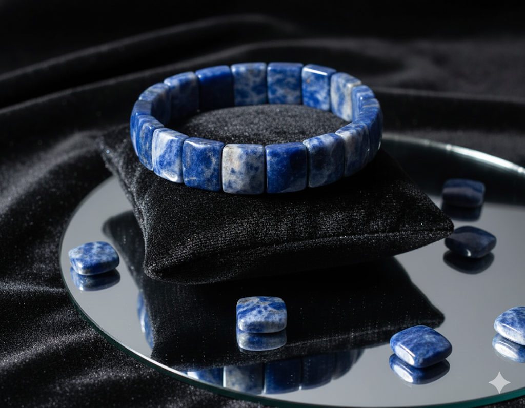 Sodalite Adjustable Bracelet | Clarity & Inner Peace Energy Healing Jewelry