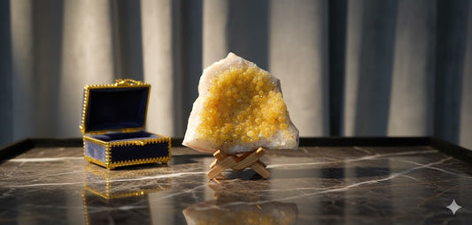 Natural Citrine Cluster – 179 Grams | Genuine Citrine Gemstone