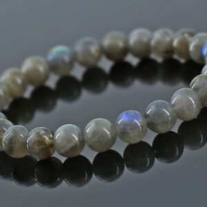 labradorite 8mm beads bracelet